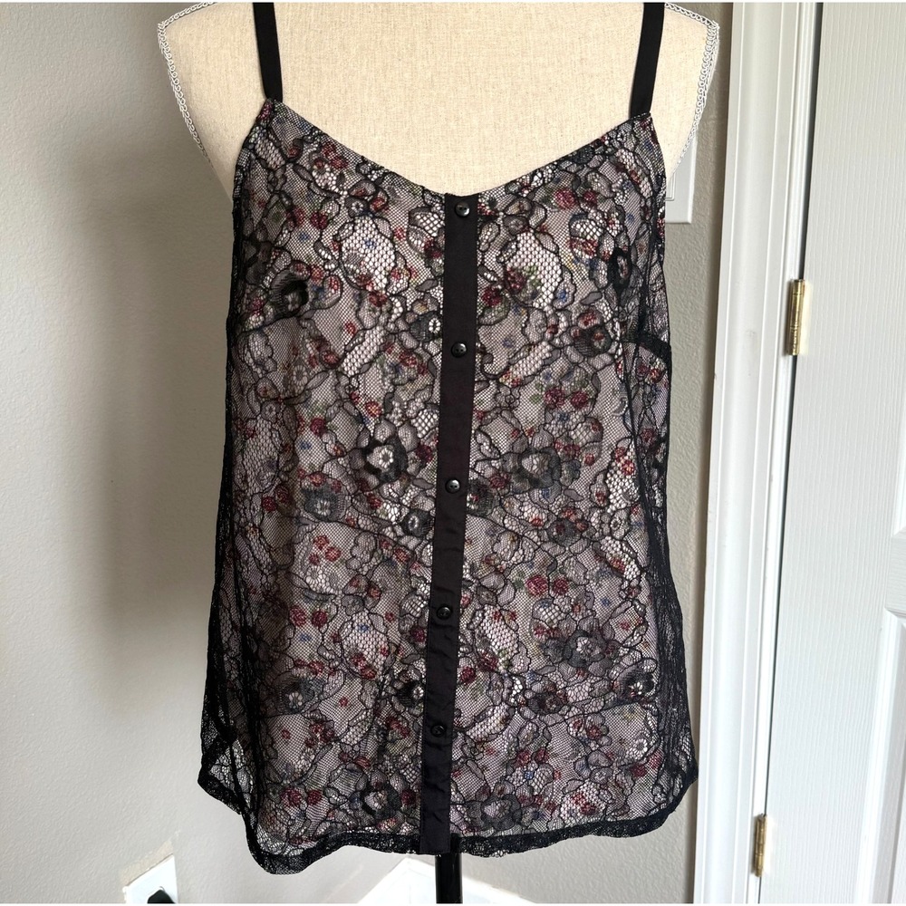 Metaphor Y2K Lace & Floral Fairycore Cami Tank Top Retro Festival‎ - Large